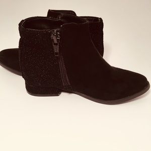 Black booties Toddler girls